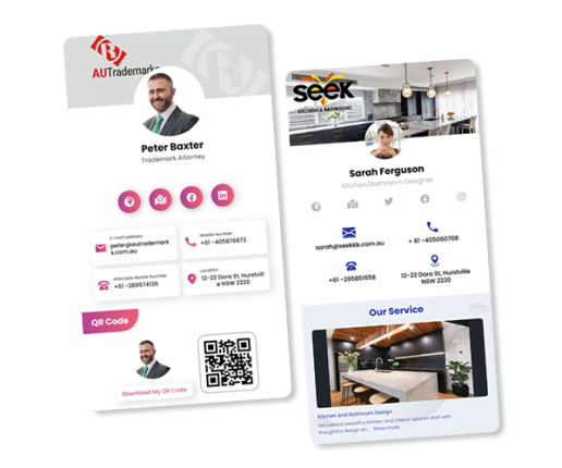 digital business card app